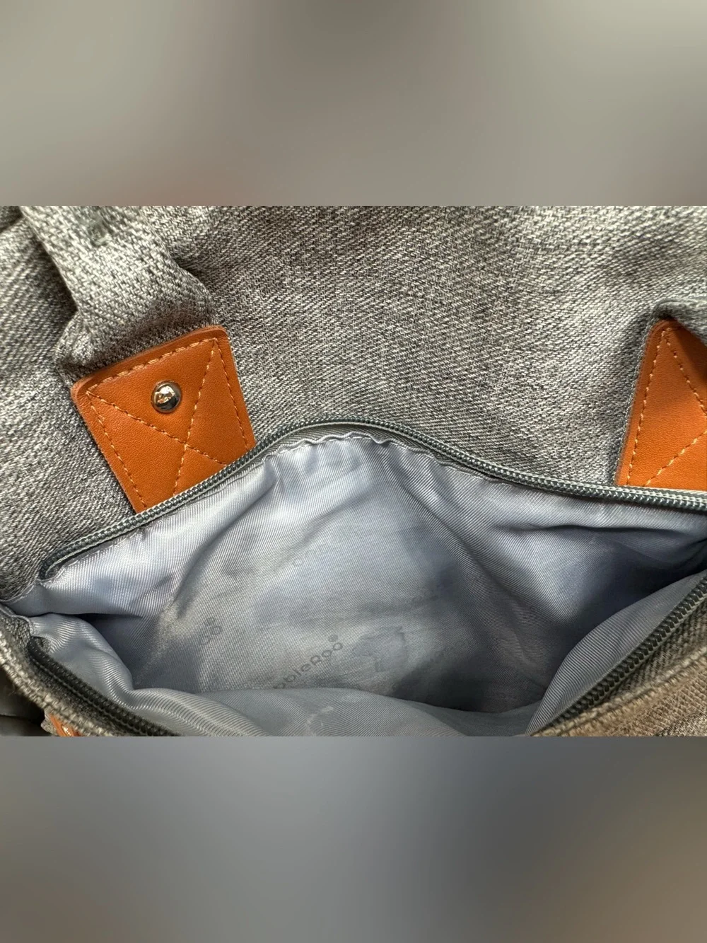 Gray Quilted Baby Diaper Backpack - Neutral Gray
